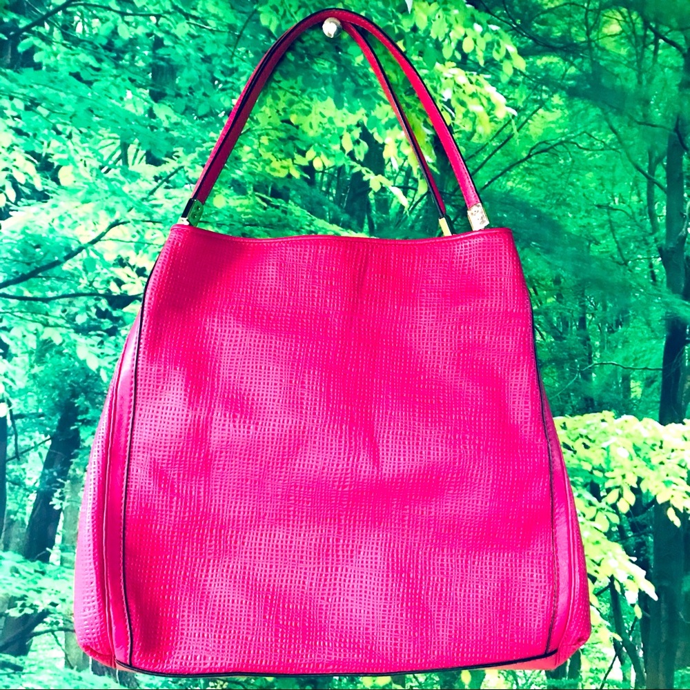 Coach Madison Phoebe Raspberry-Pink leather purse!